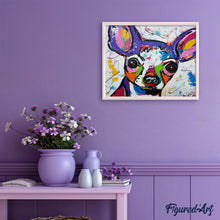 Load image into Gallery viewer, paint by numbers | Dog in Style | animals dogs intermediate | FiguredArt