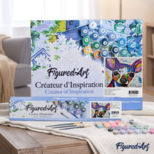 Load image into Gallery viewer, paint by numbers | Dog in Style | animals dogs intermediate | FiguredArt