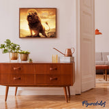 paint by numbers | Lion in Force | advanced animals lions | FiguredArt