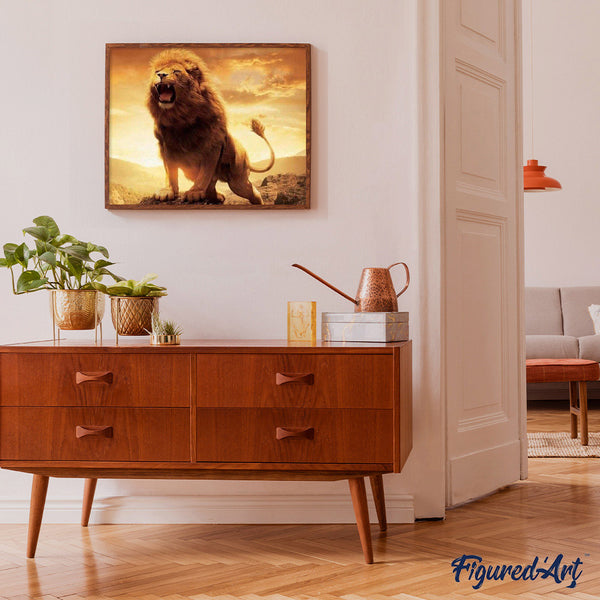 paint by numbers | Lion in Force | advanced animals lions | FiguredArt