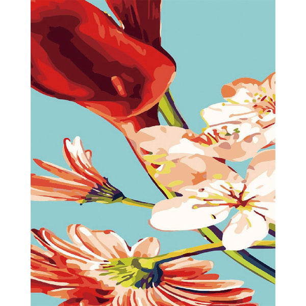 paint by numbers | Flowers Vertical | easy flowers | FiguredArt