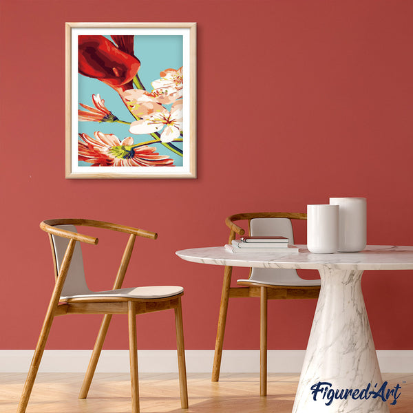 paint by numbers | Flowers Vertical | easy flowers | FiguredArt