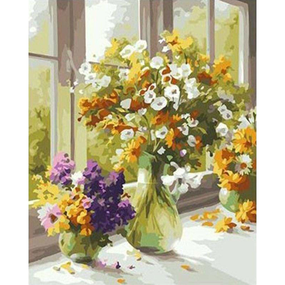 paint by numbers | Flowers in the Kitchen | flowers intermediate | FiguredArt