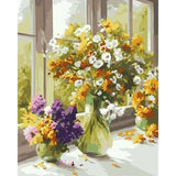 paint by numbers | Flowers in the Kitchen | flowers intermediate | FiguredArt