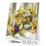 paint by numbers | Flowers in the Kitchen | flowers intermediate | FiguredArt