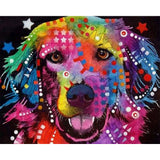 paint by numbers | Colorful Labrador | advanced animals Pop Art | FiguredArt