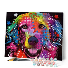 Load image into Gallery viewer, paint by numbers | Colorful Labrador | advanced animals Pop Art | FiguredArt