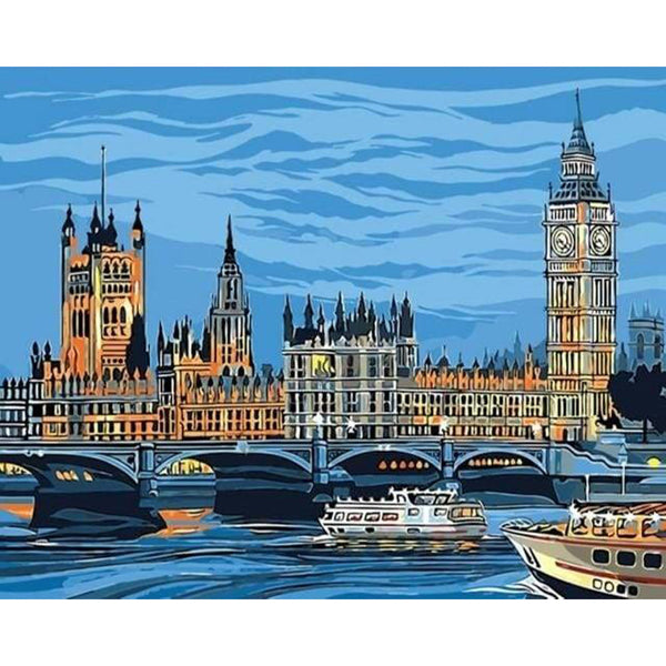 paint by numbers | Notre Dame | cities easy | FiguredArt