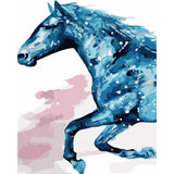 paint by numbers | Blue Horse | animals horses intermediate | FiguredArt