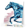 paint by numbers | Blue Horse | animals horses intermediate | FiguredArt