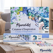 Load image into Gallery viewer, paint by numbers | Blue Horse | animals horses intermediate | FiguredArt