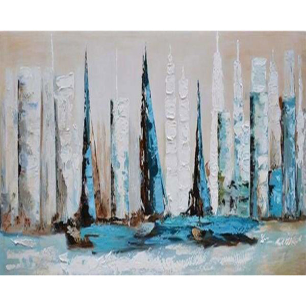 paint by numbers | Hong Kong Seaside | cities intermediate | FiguredArt