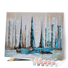 Load image into Gallery viewer, paint by numbers | Hong Kong Seaside | cities intermediate | FiguredArt