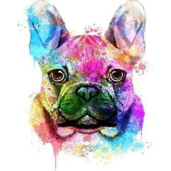 paint by numbers | Dog Portrait in Color | advanced animals dogs Pop Art | FiguredArt