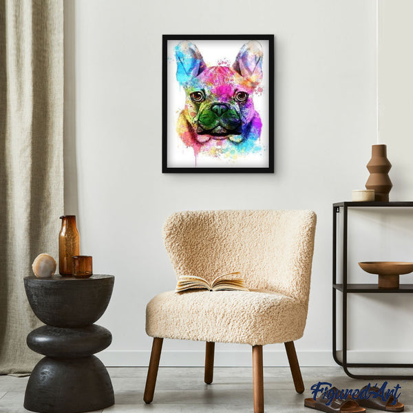 paint by numbers | Dog Portrait in Color | advanced animals dogs Pop Art | FiguredArt