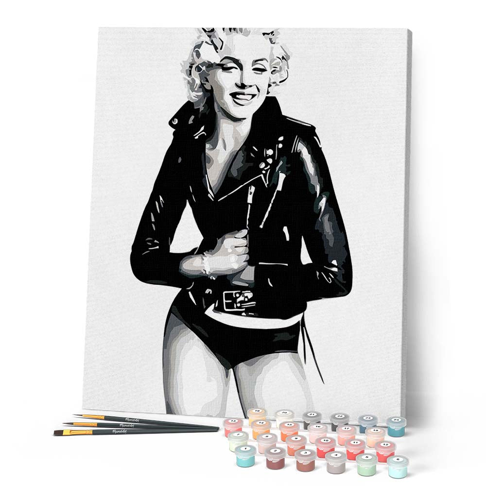 Marilyn Monroe Pop Art Noir Et Blanc