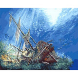 paint by numbers | Wreck | intermediate ships and boats | FiguredArt