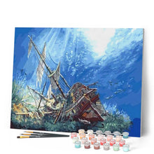 Load image into Gallery viewer, paint by numbers | Wreck | intermediate ships and boats | FiguredArt