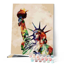 Load image into Gallery viewer, paint by numbers | Statue of Liberty | cities intermediate | FiguredArt
