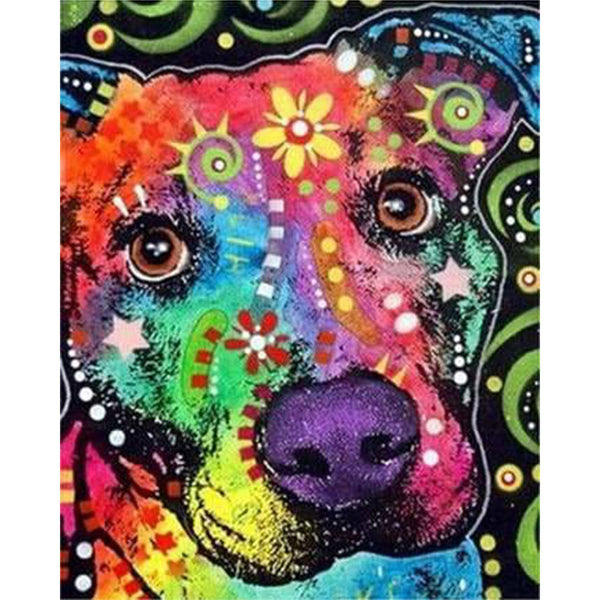 paint by numbers | Head Dog Star | advanced animals dogs | FiguredArt