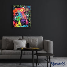 Load image into Gallery viewer, paint by numbers | Head Dog Star | advanced animals dogs | FiguredArt
