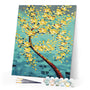paint by numbers | Gold Money Tree | intermediate trees | FiguredArt