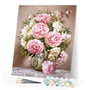 paint by numbers | Pink and White Flowers | flowers intermediate | FiguredArt