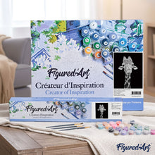 Load image into Gallery viewer, paint by numbers | Giraffe Black And White Portrait | advanced animals giraffes | FiguredArt