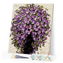 paint by numbers | Purple Flowers in Vase | flowers intermediate | FiguredArt