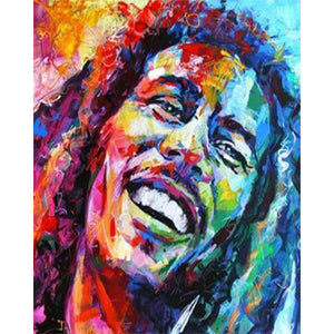 paint by numbers | Bob Marley Watercolor | advanced Pop Art portrait | FiguredArt