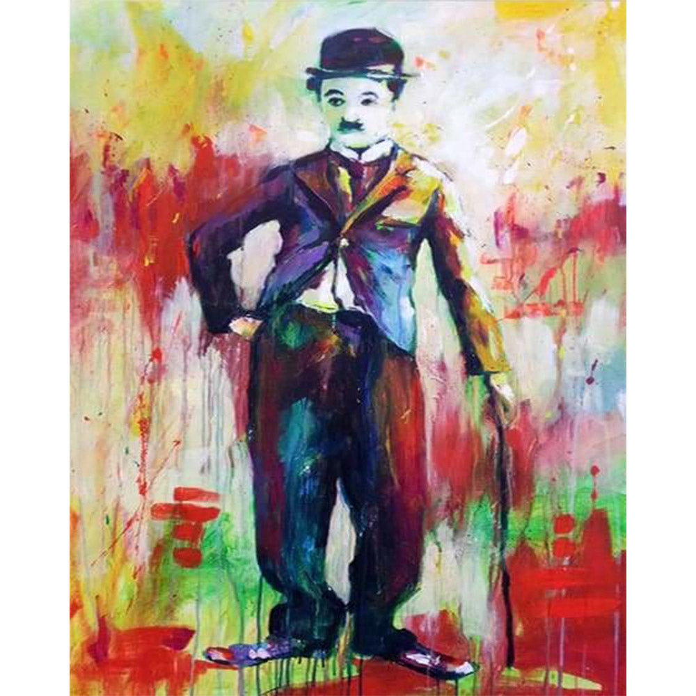 paint by numbers | Chaplin Watercolor | advanced Pop Art portrait | FiguredArt