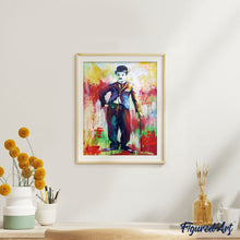Load image into Gallery viewer, paint by numbers | Chaplin Watercolor | advanced Pop Art portrait | FiguredArt