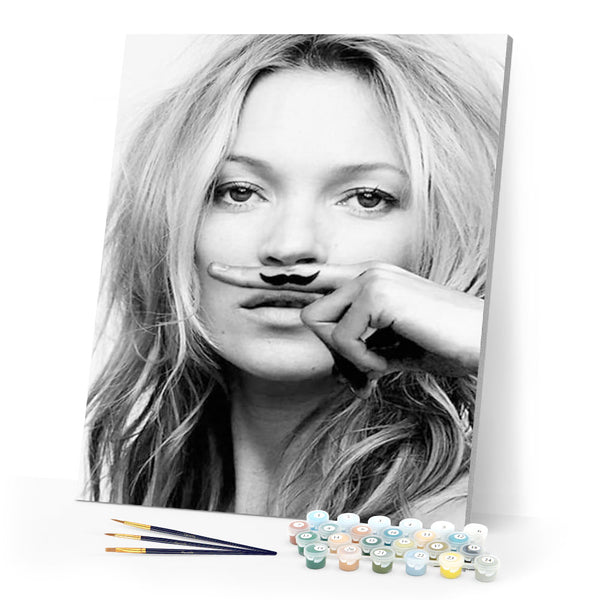 paint by numbers | Mustache | advanced portrait | FiguredArt