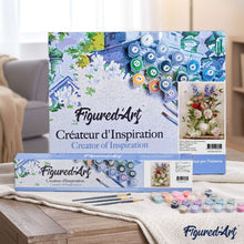 Load image into Gallery viewer, paint by numbers | Colorful Flowers in a White Vase | flowers intermediate | FiguredArt