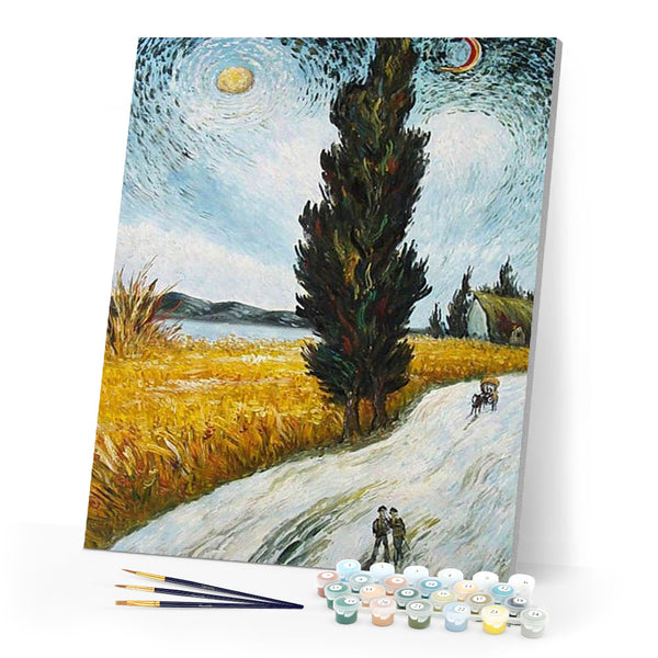 paint by numbers | Wheat Field Under The Sun | advanced landscapes | FiguredArt