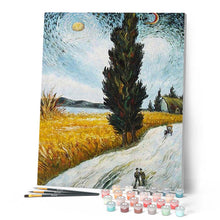 Load image into Gallery viewer, paint by numbers | Wheat Field Under The Sun | advanced landscapes | FiguredArt