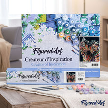 Load image into Gallery viewer, paint by numbers | Couple of Colorful Zebras | animals easy zebras | FiguredArt