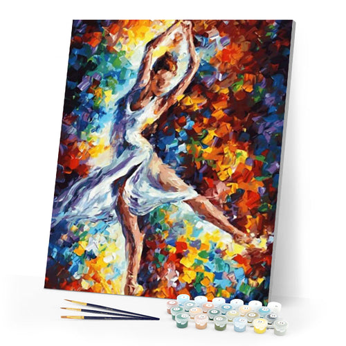 paint by numbers | Dancer in Motion | advanced dance | FiguredArt