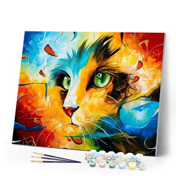 paint by numbers | Watercolor cat | advanced animals cats | FiguredArt