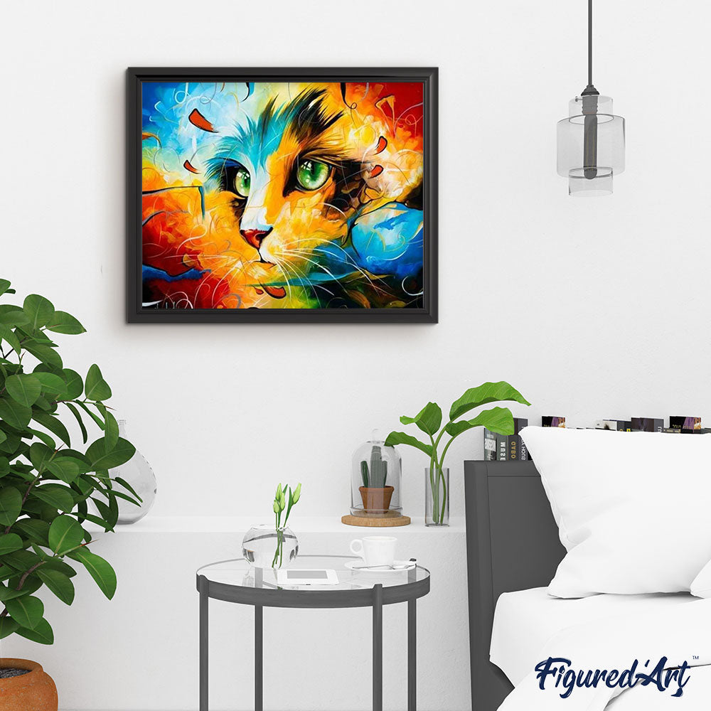 paint by numbers | Watercolor cat | advanced animals cats | FiguredArt