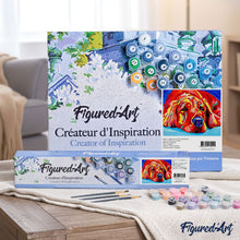 Load image into Gallery viewer, paint by numbers | Red Dog lying on the floor | animals dogs intermediate | FiguredArt