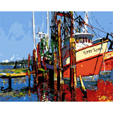 paint by numbers | Steamboat | intermediate ships and boats | FiguredArt