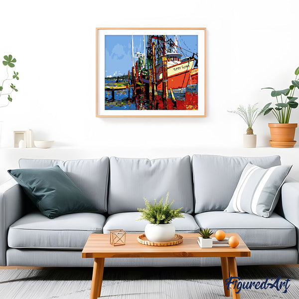paint by numbers | Steamboat | intermediate ships and boats | FiguredArt