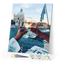 paint by numbers | Romantic Stroll Drink | cities intermediate romance | FiguredArt