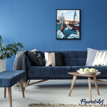 Load image into Gallery viewer, paint by numbers | Romantic Stroll Drink | cities intermediate romance | FiguredArt