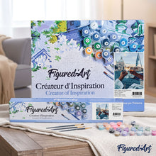 Load image into Gallery viewer, paint by numbers | Romantic Stroll Drink | cities intermediate romance | FiguredArt