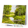 paint by numbers | Small Pond and green landscape | advanced landscapes | FiguredArt