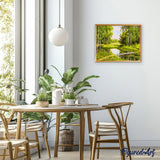 paint by numbers | Small Pond and green landscape | advanced landscapes | FiguredArt