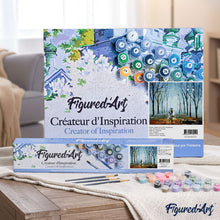 Load image into Gallery viewer, paint by numbers | Walking in the rain landscape | easy romance | FiguredArt