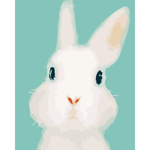 paint by numbers | Quiet Rabbit | animals beginners easy rabbits | FiguredArt